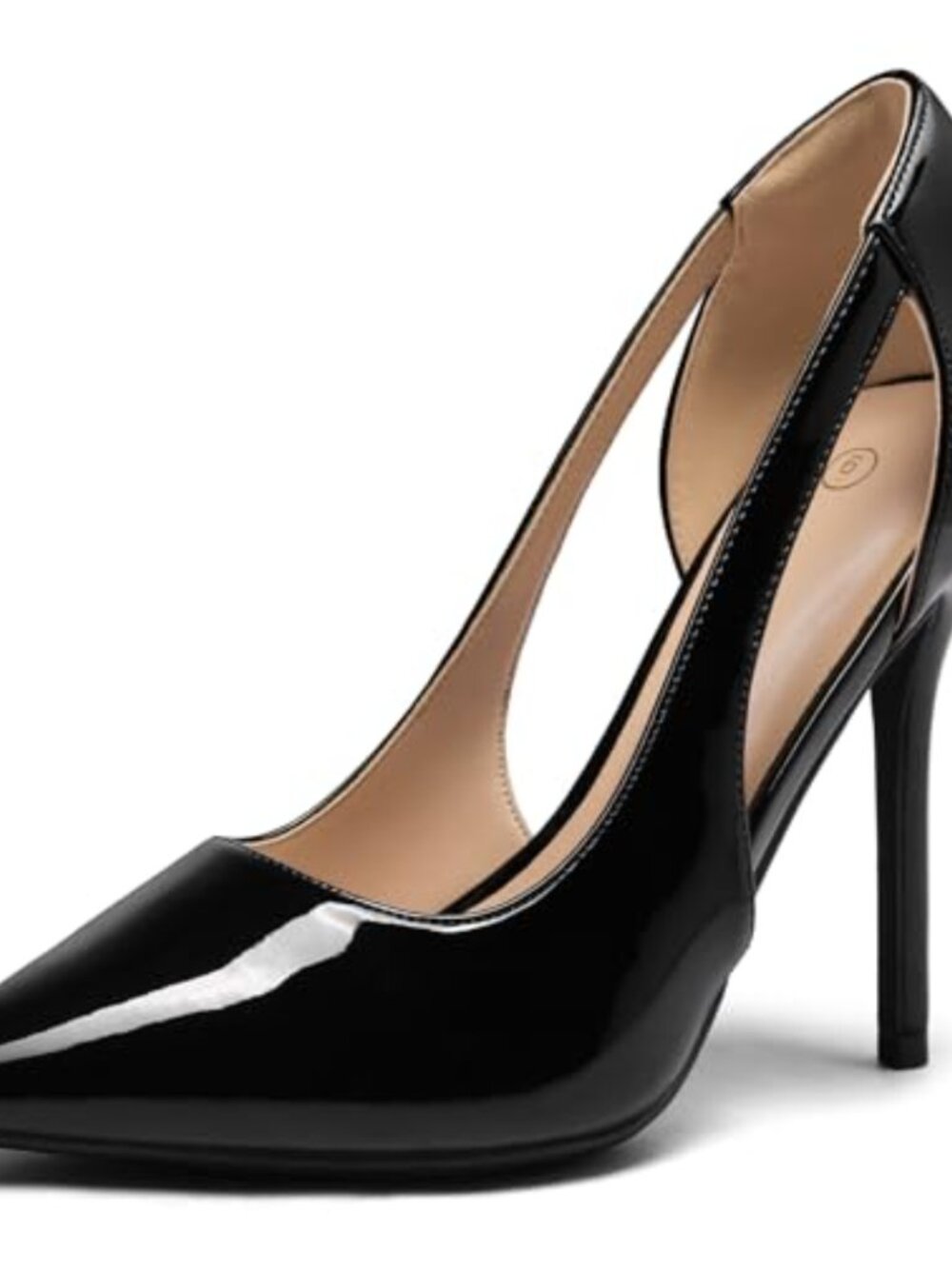 Women's 4 Inch Stiletto Heels Cut Out Pointed Toe Pumps